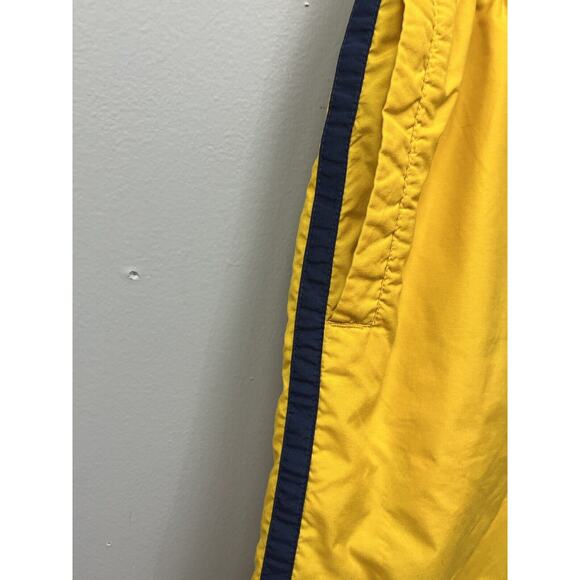 Nike Swim Trunks Board Shorts Mens Size Medium Bright Yellow Blue stripe‎ - Picture 3 of 7